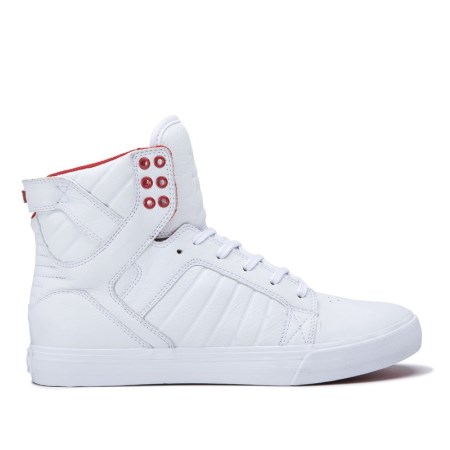 Supra Skytop - Ανδρικα Sneakers Ψηλα - Ασπρα (GR1268)